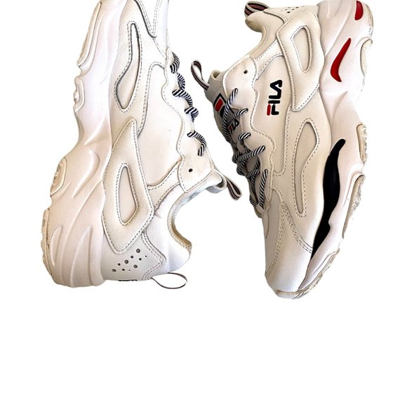 FILA Womens Ray Tracer White Running Shoes Sneakers Size 8.5 Excellent Condition - Picture 4 of 10